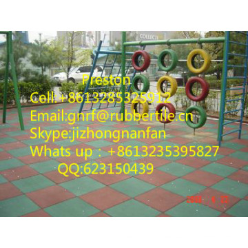 Fitness Center Shock Absorption Rubber Tile